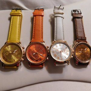 Watches Lot of 4 Watches Geneva and Lin Times Brand